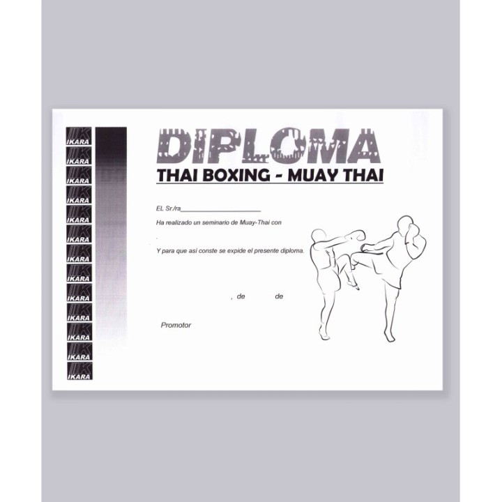 DIPLOMA DE SEMINARIO THAI Y MUAY-THAI  - 1