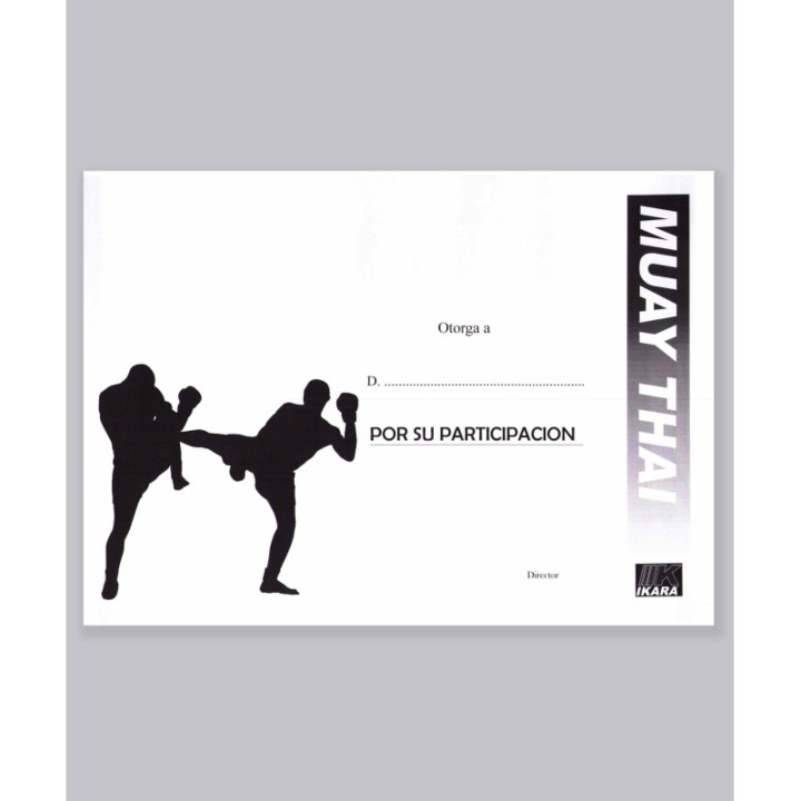 DIPLOMA DE MUAY THAI  - 1