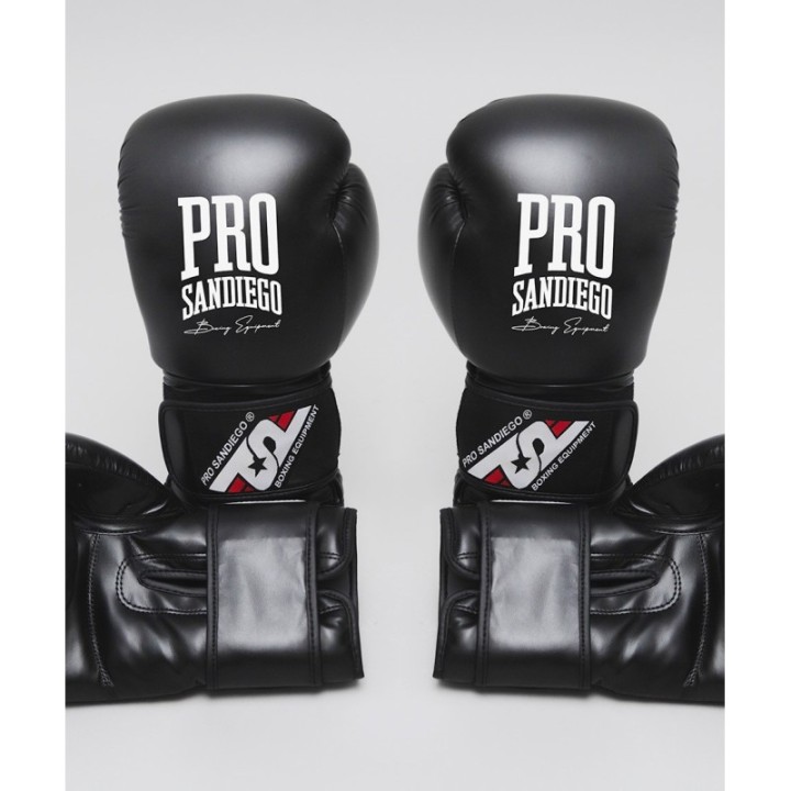 GUANTES KICK-BOXING ATTACK NEGRO - 1