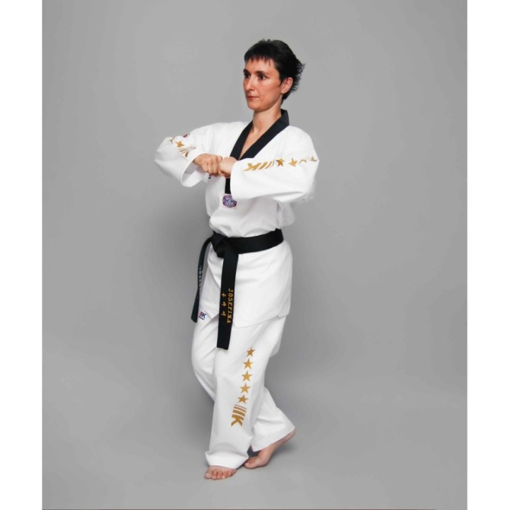 DOBOK IKARA MOD. COLOR STAR ESTRELLAS DORADAS  - 1