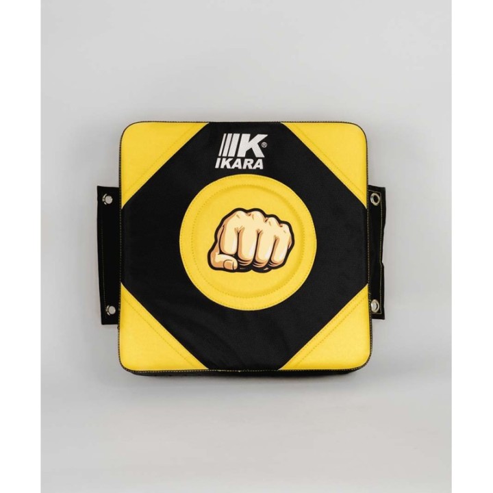 MAKIWARA ESCUDO PUNCH MOD. PARED NEGRO AMARILLO  - 2