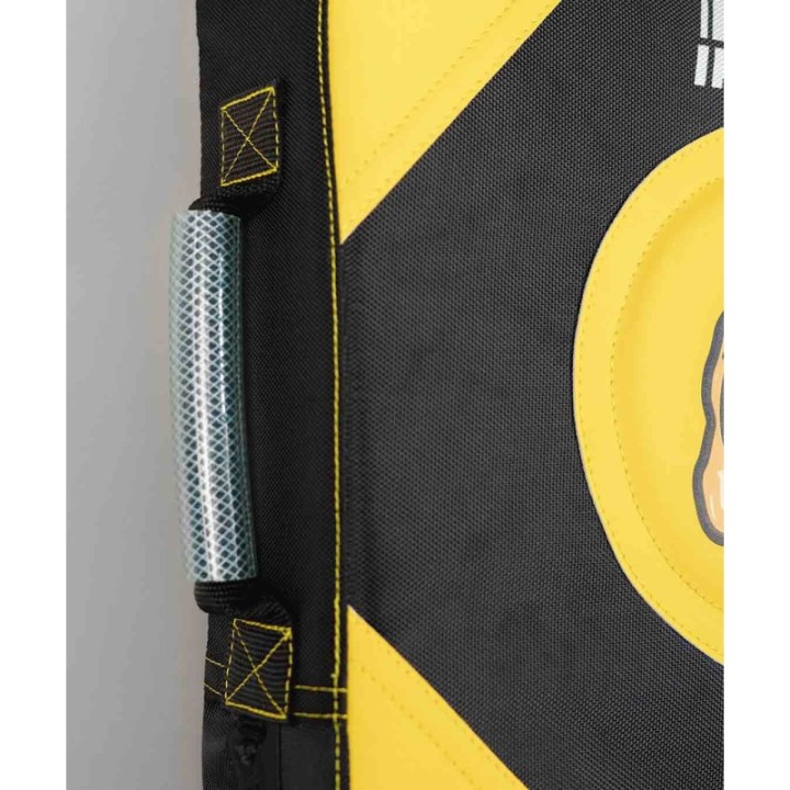 MAKIWARA ESCUDO PUNCH MOD. AGARRE NEGRO AMARILLO  - 3