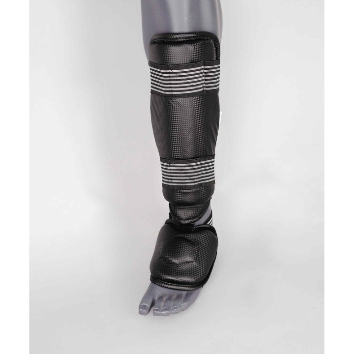 BLACK DETACHABLE SHIN INSTEP GUARD WITHOUT LOGO OR LABEL  - 1