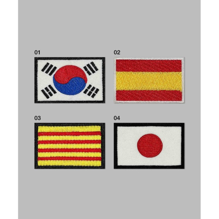 FLAG EMBROIDERED SHIELD  - 1