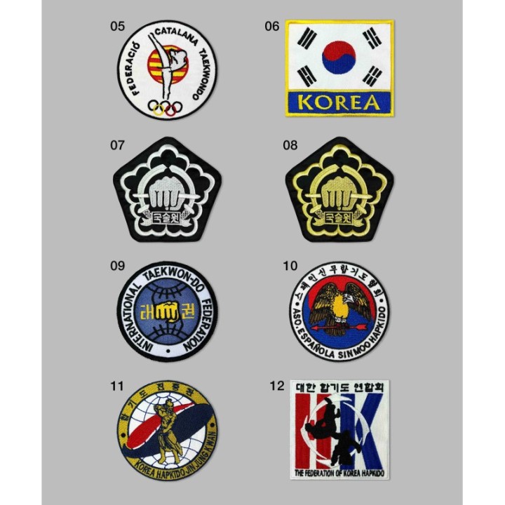 ESCUDO BORDADO ARTES MARCIALES  - 1