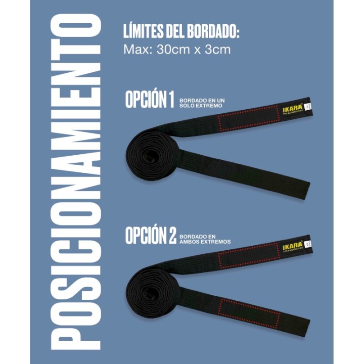 LETRAS COREANAS BORDADAS EN CINTURÓN  - 1