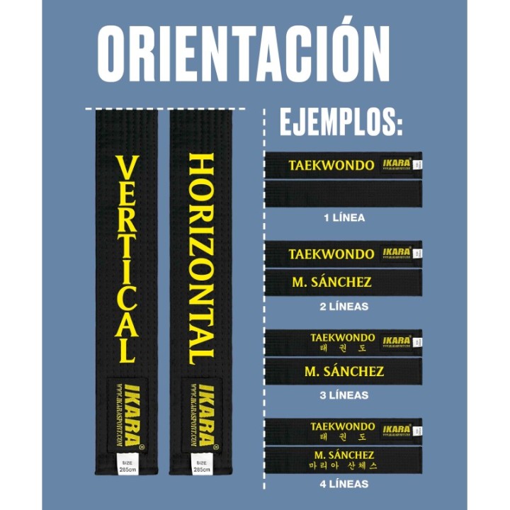 LETRAS ESPAÑOLAS BORDADAS EN CINTURÓN  - 2