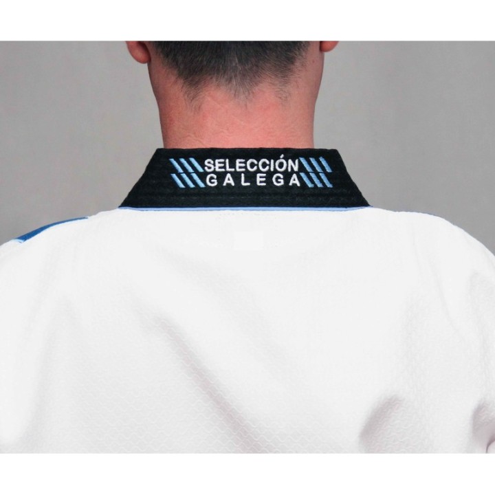 DOBOK SPECIAL NEW GALICIAN FEDERATION TKD BLACK COLLAR  - 2