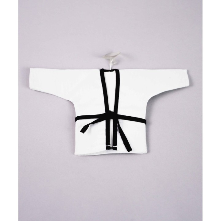 MINI KIMONO CUSTOMIZED WHITE WITH WHITE COLLAR  - 1