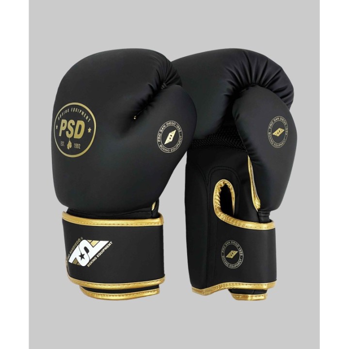 copy of KICK-BOXING GLOVES WITHOUT LOGO OR LABEL BLACK  - 1