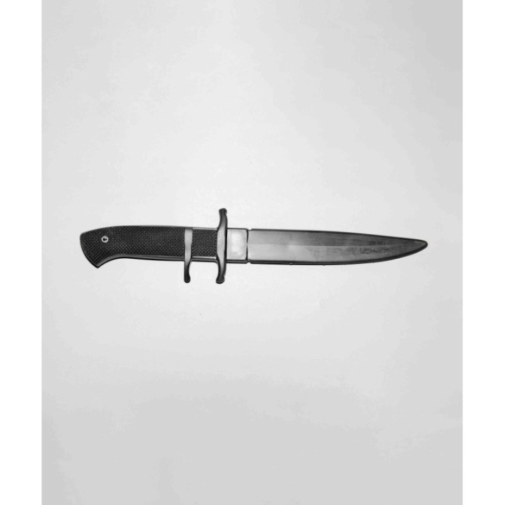 CUCHILLO DE GOMA MODELO PROFESIONAL NEGRO (RIGIDO)  - 1