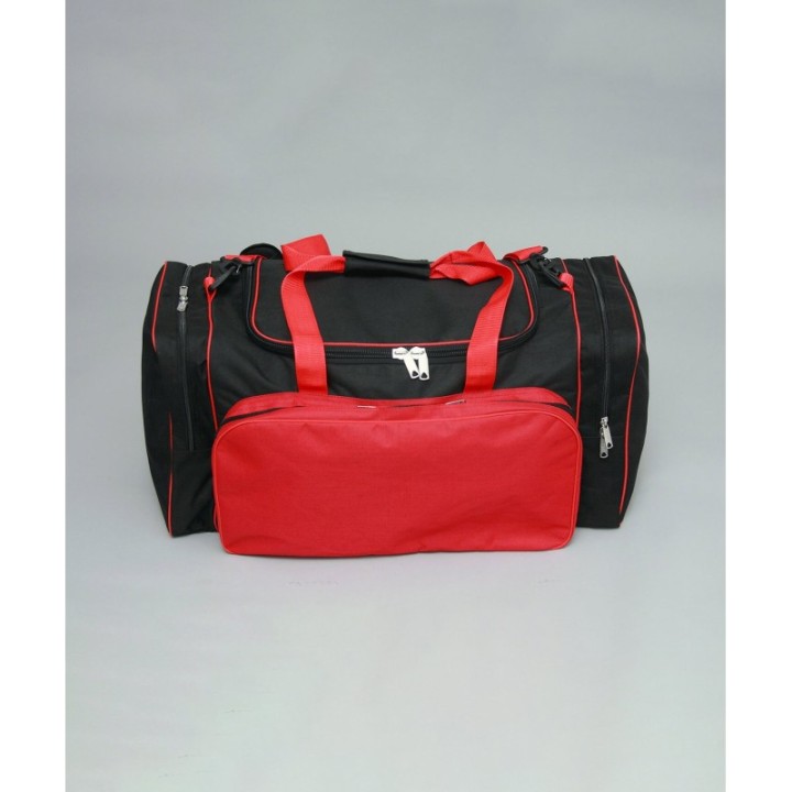 SPORTS BAG EXTRA 62X30X32 CM BLK/RED  - 1