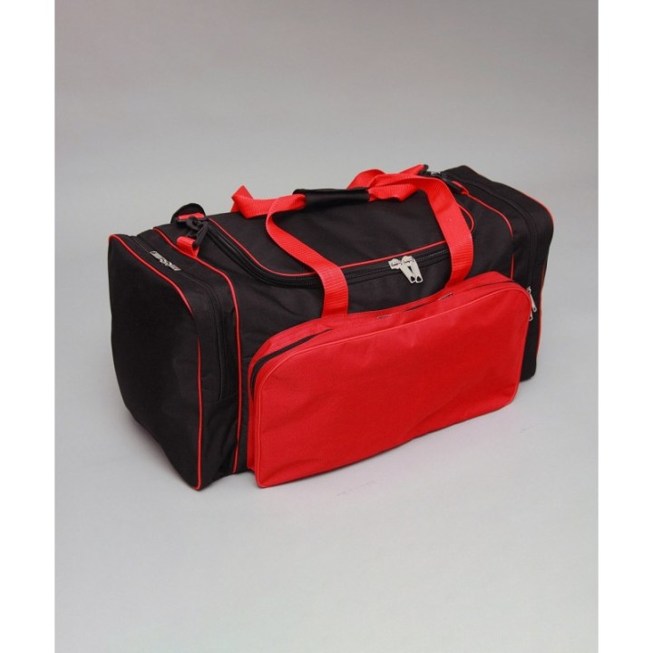SPORTS BAG EXTRA 62X30X32 CM BLK/RED  - 2