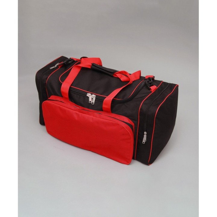 BOLSA DEPORTIVA EXTRA 62X30X32 CM NEG/ROJ  - 3