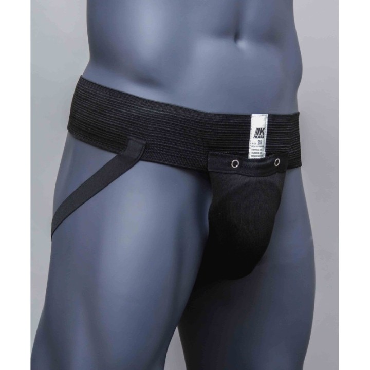 GROIN GUARD BLACK (FOAM SHELL+OUTER FABRIC)  - 1